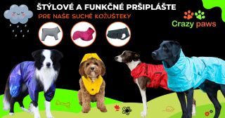 🐾🌧️ 𝙋𝙧𝙨̌𝙞𝙥𝙡𝙖́𝙨̌𝙩𝙚 𝙥𝙧𝙚 𝙣𝙖𝙨̌𝙚 𝙨𝙪𝙘𝙝𝙚́ 𝙠𝙤𝙯̌𝙪́𝙨̌𝙠𝙮! 🌧️🐾 Nezáleží na tom, či je vonku upršané počasie, s našimi kvalitnými...